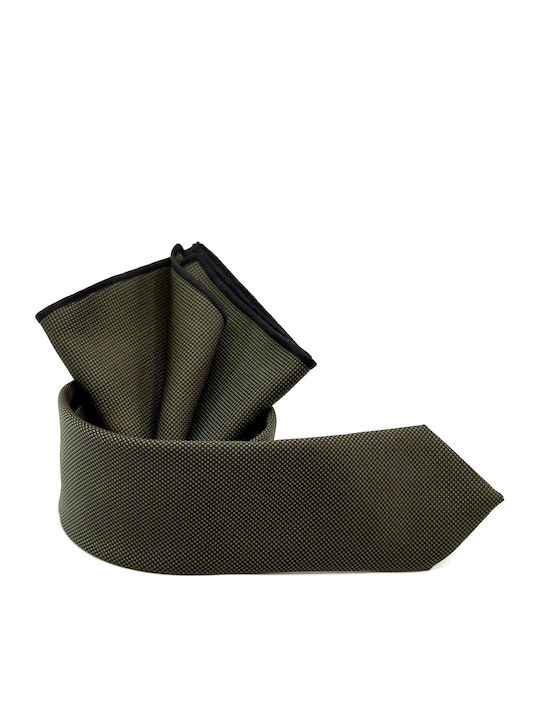 Legend Accessories Herren Krawatten Set Monochrom in Grün Farbe