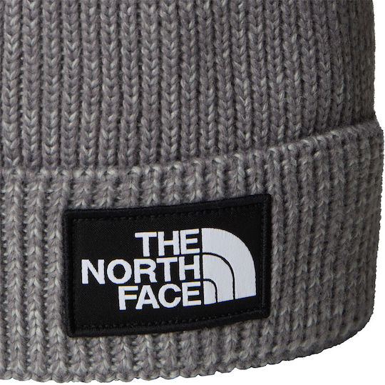 Beanie Unisex Beanie with Rib Knit in Gray color