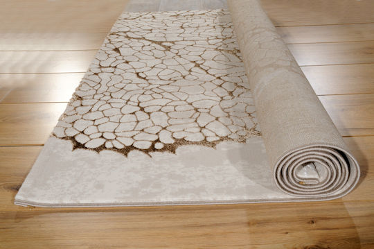 Tzikas Carpets Creation 74300-260 Σετ Χαλιά Κρεβατοκάμαρας Μπεζ-χρυσο 342-0-335-74300-260 3τμχ