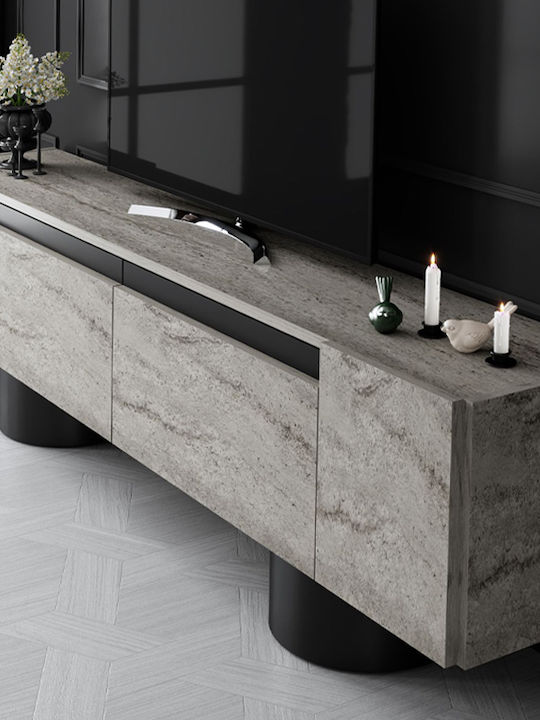 Έπιπλο Τηλεόρασης Haven Travertine Μ180xΠ30xΥ50cm