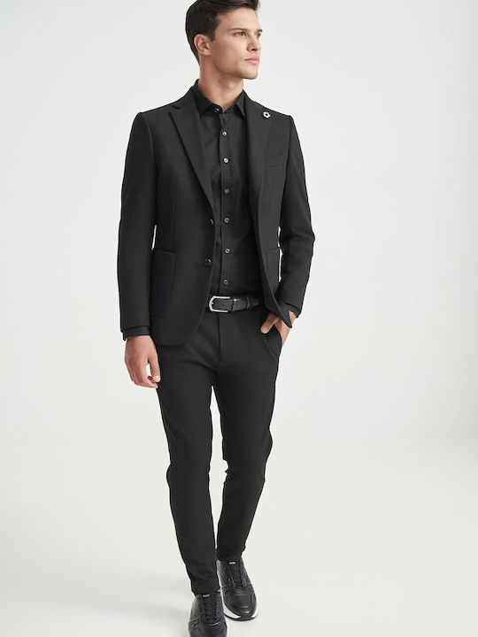 Men's Suit Jacket Slim Fit Black