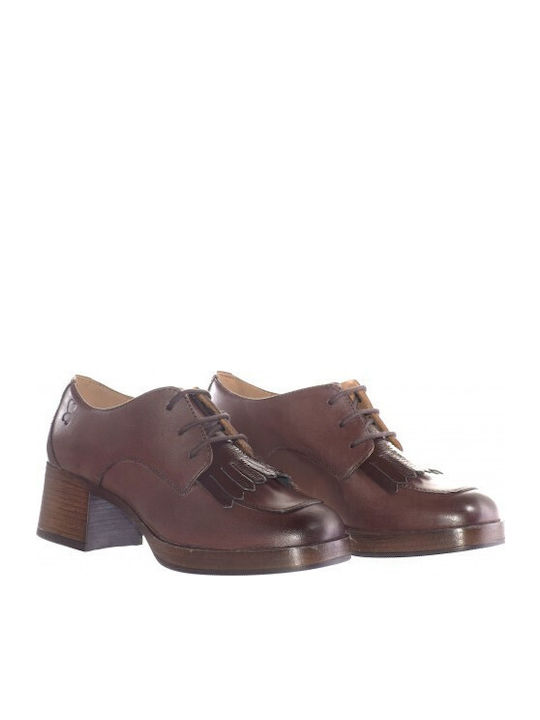 Damen Oxfords in Braun Farbe