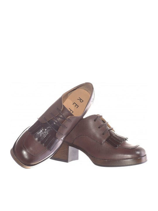 Damen Oxfords in Braun Farbe