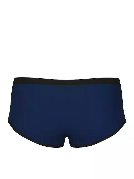 One Low Waist Men's Swimwear Shorts Navy Blue
