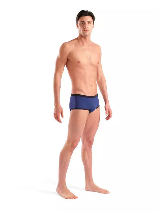 One Low Waist Men's Swimwear Shorts Navy Blue