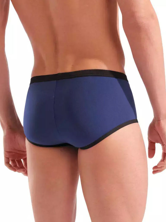 One Low Waist Men's Swimwear Shorts Navy Blue