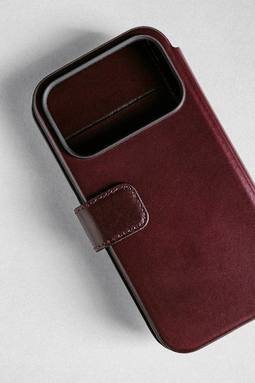 Nomad Wallet Μεταλλικό 0.75mm Μπορντό (iPhone 17 Pro)