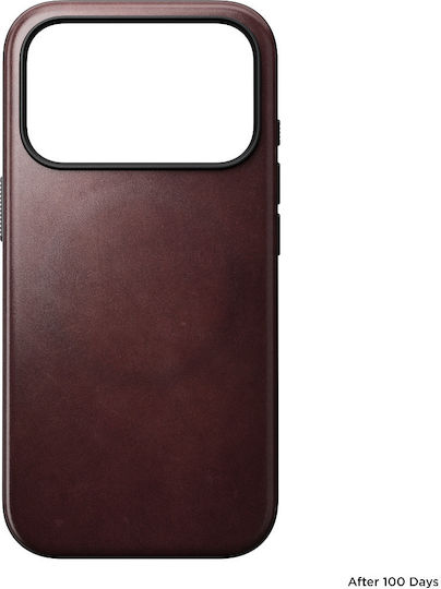 Nomad 360 Full Cover Leather / Silicone 0.85mm With Burgundy Neck Strap (iPhone 17 Pro)