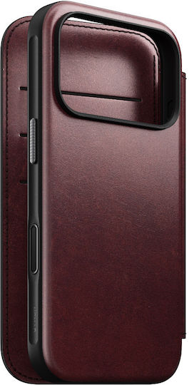 Nomad Wallet Μεταλλικό 0.75mm Μπορντό (iPhone 17 Pro)