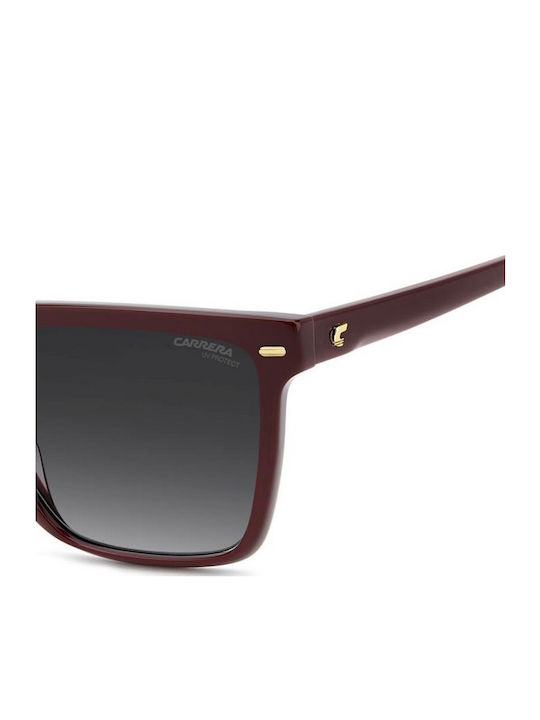 Carrera Women's Sunglasses with Burgundy Plastic Frame and Gray Gradient Lens 3069/S LHF/9O