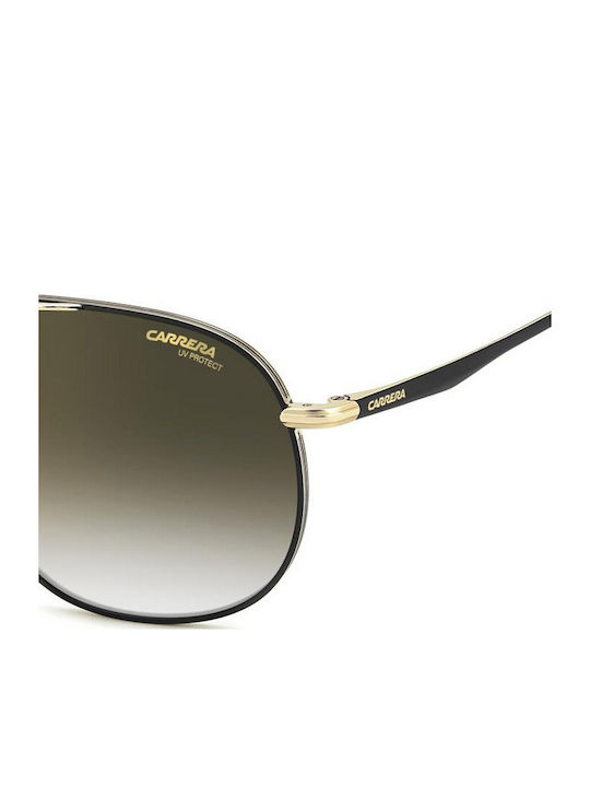 Carrera Men's Sunglasses With Gold Metallic Frame And Grey Gradient Lens 363/S RHL/D6
