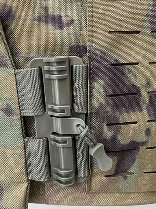 Linovit Vestă Tactică Reglabilă Impermeabilă Sistem Molle Buzunare Modulare Suport Plăci Balistice Airsoft Paintball Vânătoare Activități în Aer Liber Camuflaj Kaki