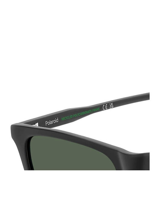 Polaroid Herren Sonnenbrille mit Schwarz Kunststoff Gestell und Grün Linse PLD4190/S 003/UC