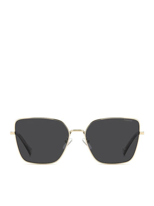 Polaroid Damen Sonnenbrille mit Gold Metall Gestell und Gray Linse PLD4193/G 2F7/M9