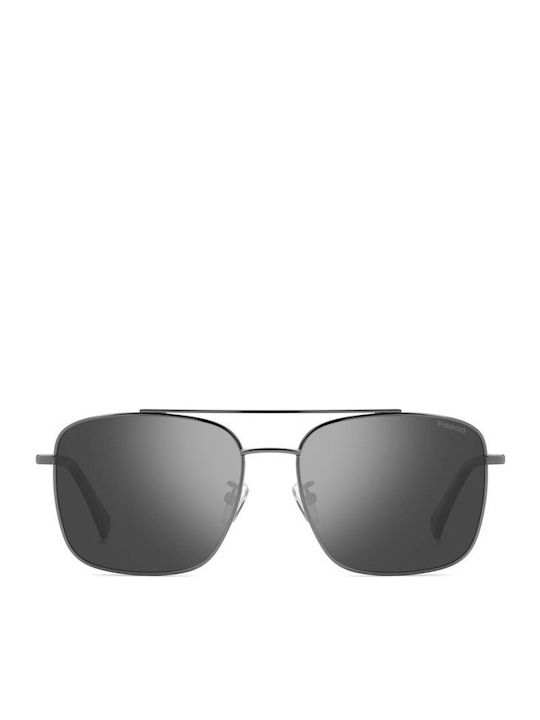 Polaroid Men's Sunglasses with Gray Metal Frame and Gray Lens PLD4192/G KJ1/EX