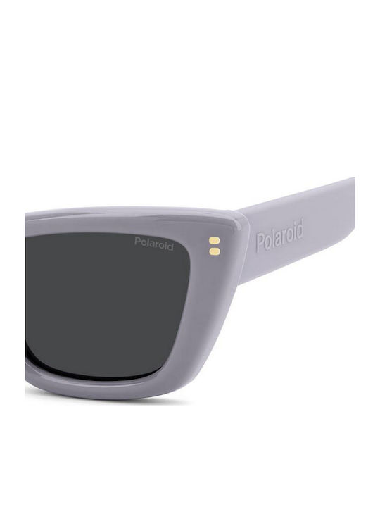Polaroid Women's Sunglasses with Gray Plastic Frame and Gray Lens PLD6242/S/X 789/M9