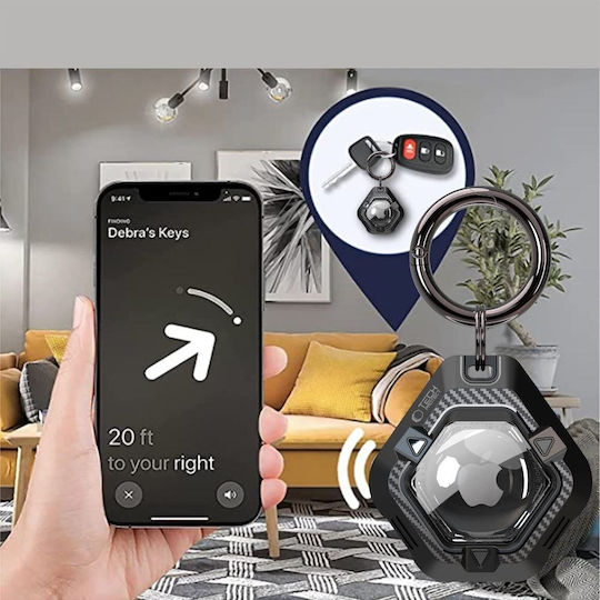 Tech-Protect Defence Калъф за AirTag в Черен цвят