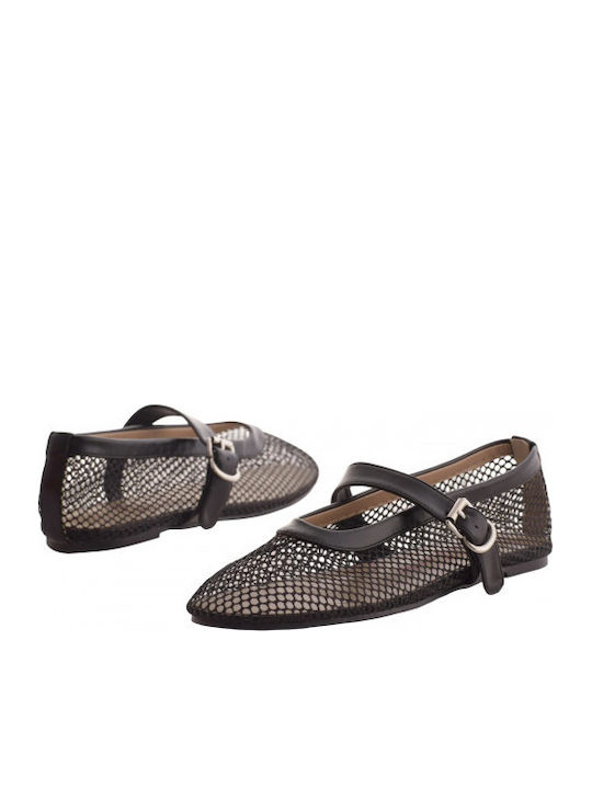 Damen Ballerinas Schwarz