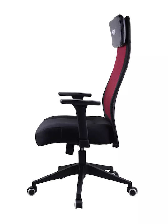 Marvo Maximus CH-205 Υφασμάτινη Καρέκλα Gaming με Ρυθμιζόμενα Μπράτσα Μαύρο / Κόκκινο