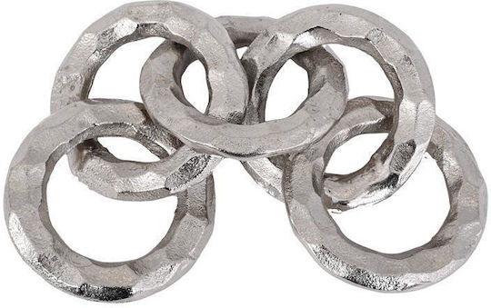 Μεταλλικο Διακοσμητικο Fylliana Chain Νικελ Χρωμα 10x10x34εκ Μεταλλικο Διακοσμητικο Fylliana Chain Νικελ Χρωμα 10x10x34εκ