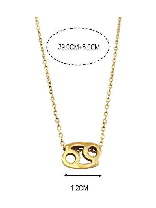 Necklace From Gold Plated Steel Necklace From Gold Plated Steel