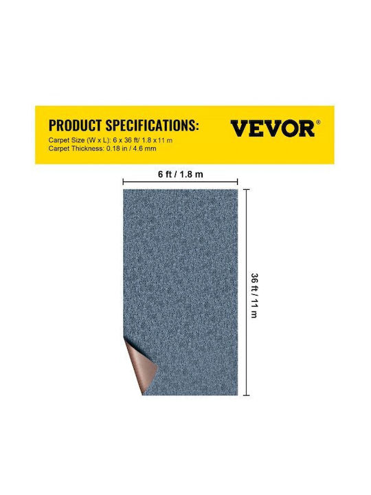 Vevor Rutschfest Außenbereich Synthetisch,Polyester/Cotton/Leather Gray