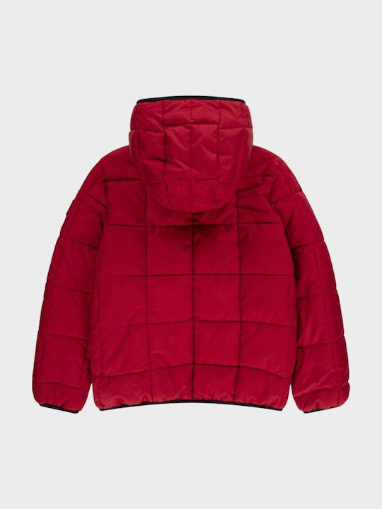 Kids' Sports Jacket with Hood Red