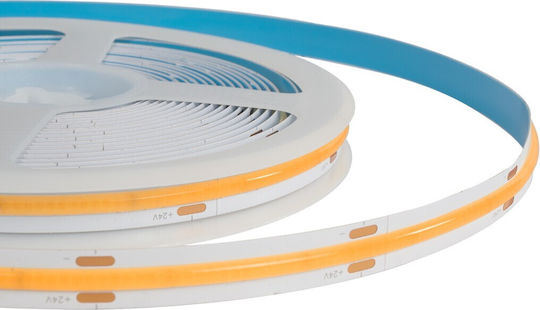 GloboStar Ταινία LED Bee 24V Θερμό Λευκό Φως 5m Τύπου COB