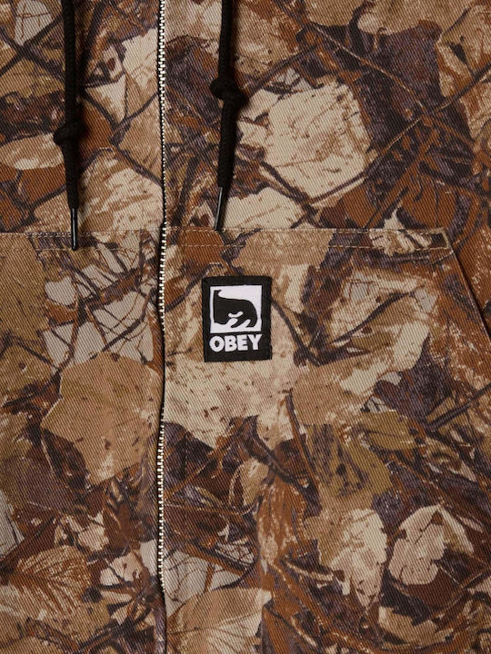 Jacke Bomber Fence Camo Multi