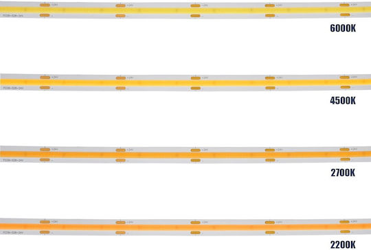 GloboStar Ταινία LED Bee 24V Θερμό Λευκό Φως 5m Τύπου COB
