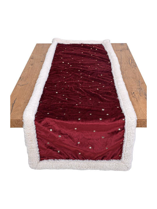 Weihnachtliche Tischdecke Fylliana Fl1986 Lila-Weiß-Gold 40x140cm