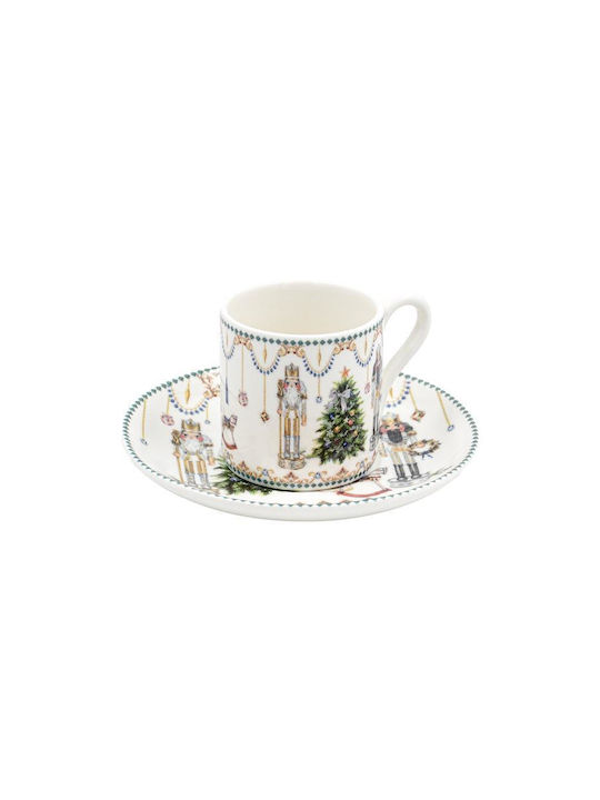 Weihnachtliches Set 2 Stück Becher Fylliana Fl015 Nussknacker 6x6cm Weihnachtliches Set 2 Stück Becher Fylliana Fl015 Nussknacker 6x6cm