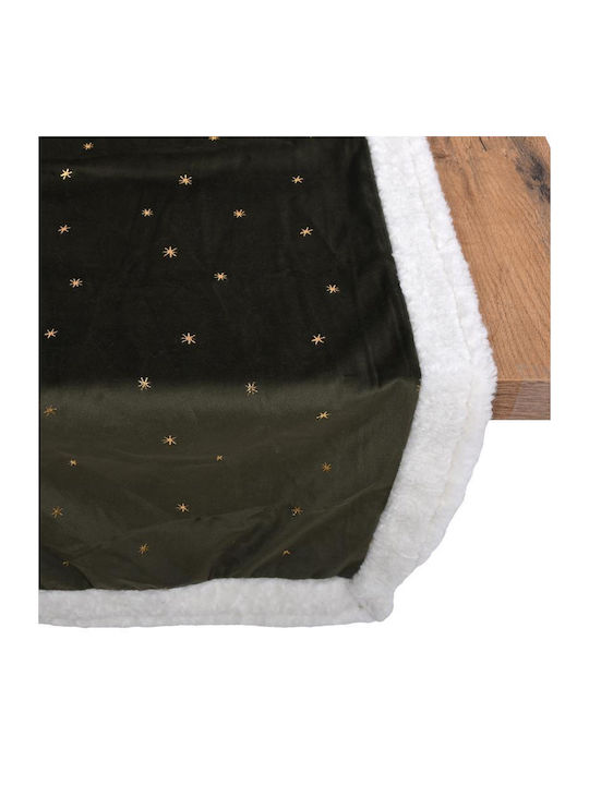 Decorative Christmas Runner Fylliana Fl1986 Green-White-Gold 40x140cm
