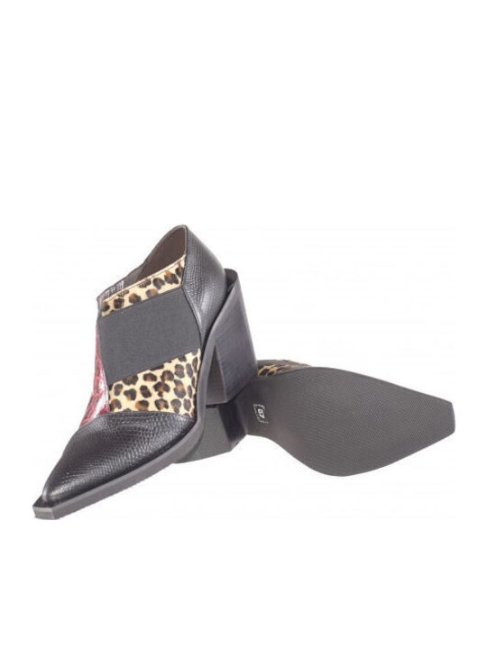 Leather Women's Ankle Boots Black