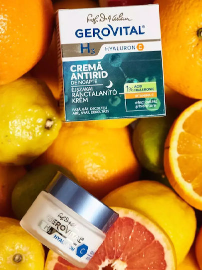 Gerovital H3 Hyaluron C Reich Creme Gesicht Nacht 50ml