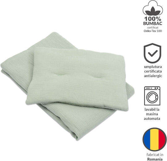 Kidizi Baby Crib Bedding Set 3pcs Mint