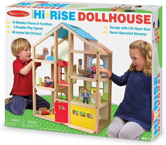 Melissa & Doug Căsuță de păpuși din lemn