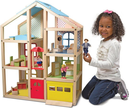 Melissa & Doug Căsuță de păpuși din lemn