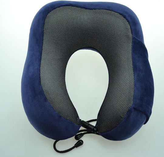 Neck Travel Pillow Memory Foam Blue-Black 4gym16