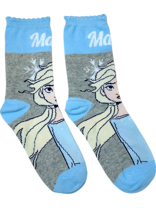 Disney Παιδικές Κάλτσες Frozen Πολύχρωμες 3 Ζευγάρια