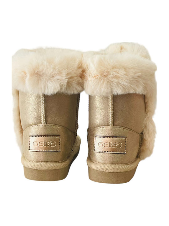 Kids Boots Gold
