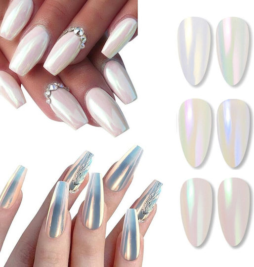 Set 12 Pudre Pentru Unghii Efect Perlat