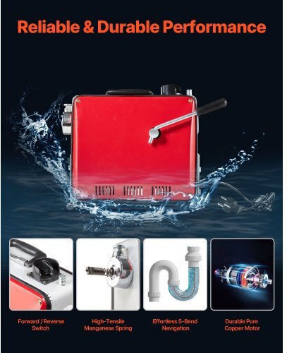 Vevor Drain Cleaning Machines Electric