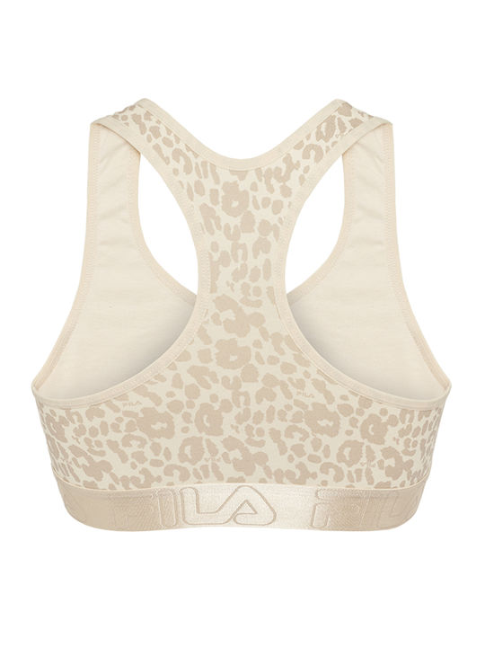 FILA Women's Bra without Padding Beige