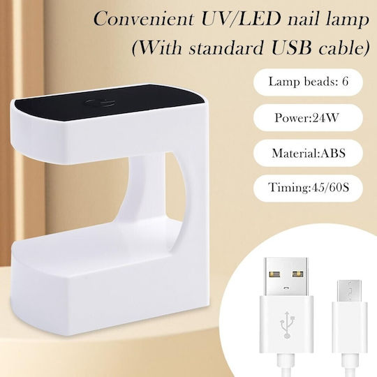 Tabletop Portable 24w Q8 UV & LED Nail Polish Curing Lamp