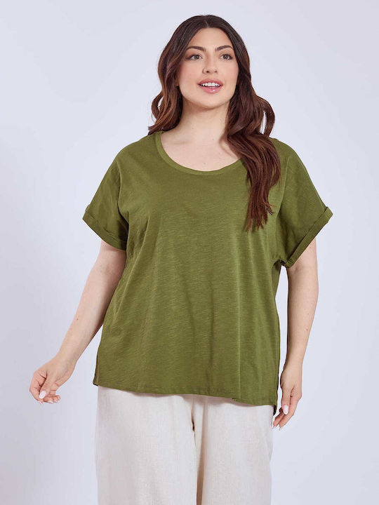 Ärmel Damen Sport Bluse Grün