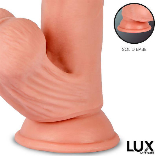 Lux Dreifach Realistisches Dildo mit Hoden Flesh