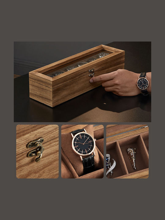 Case for 6 Watches 35x10x8.5 Songmics Jow006k01 35x10x8.5