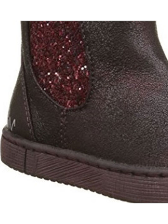 Ghete Copii cu Fermuar Burgundy