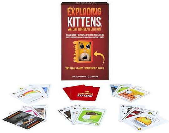 Επιτραπέζιο Παιχνίδι Exploding Kittens: Cat Burglar Edition για 2-5 Παίκτες 7+ Ετών (EN) Exploding Kittens
